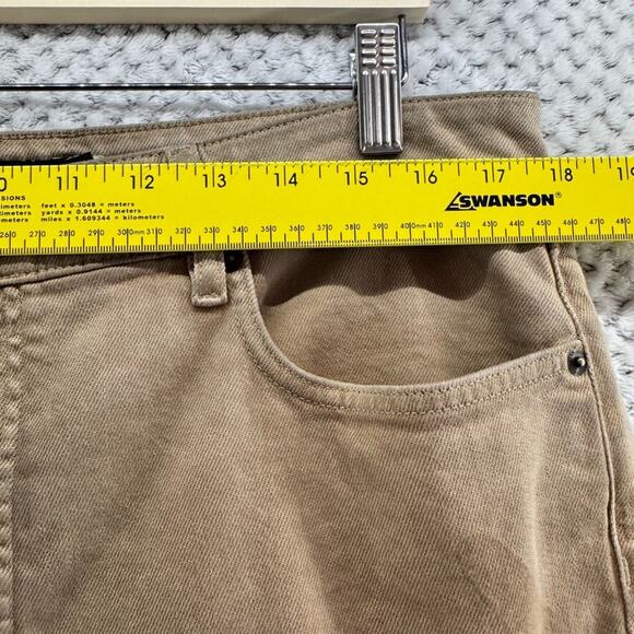 Lauren Ralph Lauren Jeans Women 16 Beige Denim High Rise Slim Straight Western - Picture 14 of 16